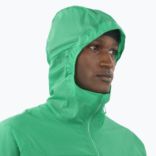 Pánská běžecká bunda Salomon Sense Aero Wind parakeet