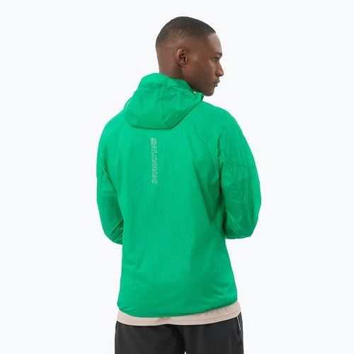 Pánská běžecká bunda Salomon Sense Aero Wind parakeet