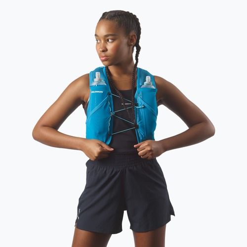 Běžecká vesta Salomon Active Skin 8 Set blue danube/blue curacao