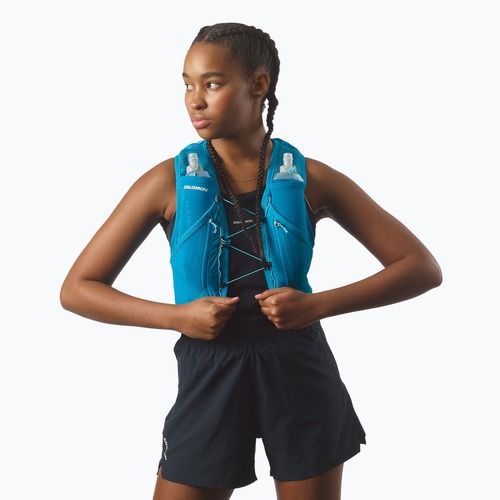 Běžecká vesta Salomon Active Skin 12 Set blue danube/blue curacao