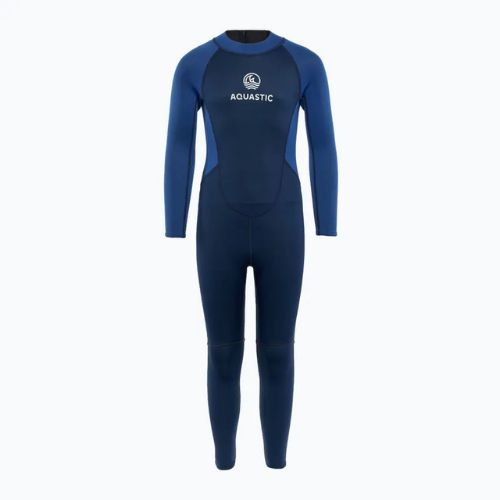Dětský neopren AQUASTIC Wavey LG Jrb 2 mm navy/blue