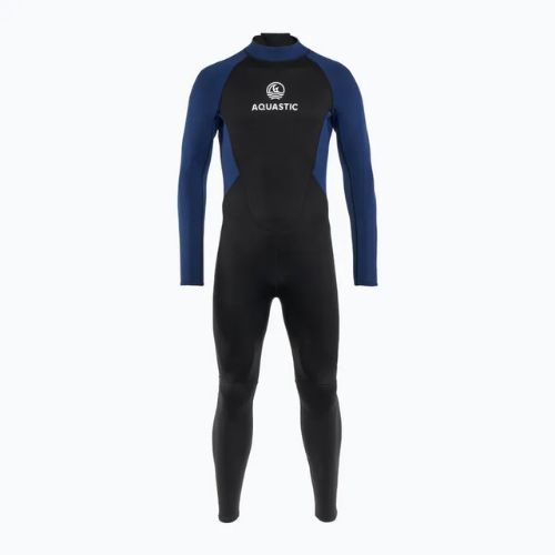 Pánský plavecký neopren AQUASTIC Wavey LG 2 mm black/blue