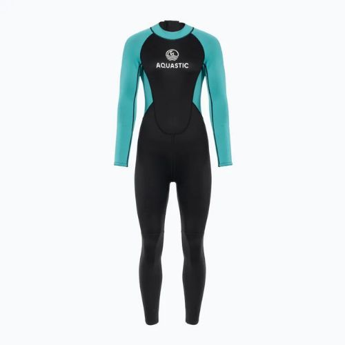 Dámský neopren AQUASTIC Wavey LG WMNS 2 mm black/mint
