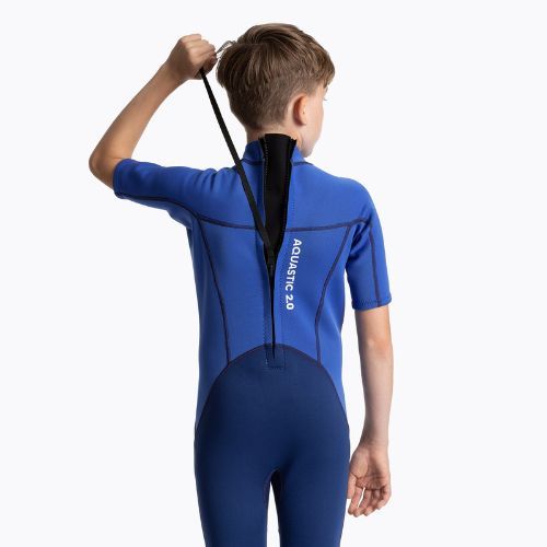 Dětský neopren  AQUASTIC Wavey Jrb 2 mm navy/blue