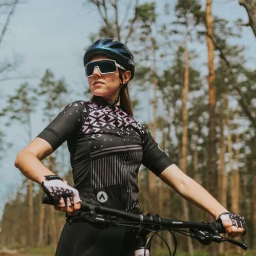 Dámský cyklistický dres ATTABO Tevi WMNS black/pink