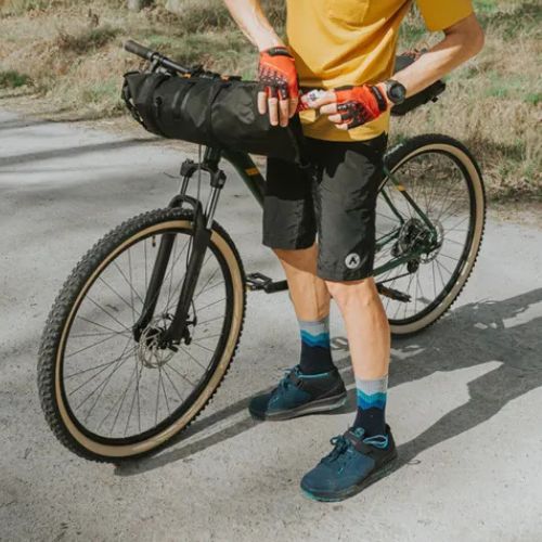 Pánské cyklistické šortky ATTABO Ryst 2v1 black