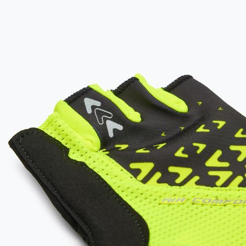 Cyklistické rukavice ATTABO Vito gel shock proof lime/black