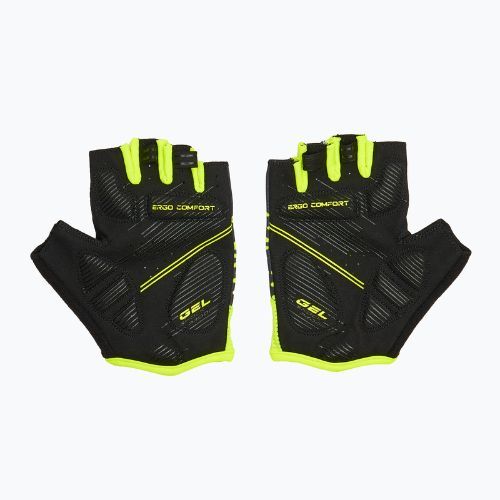 Cyklistické rukavice ATTABO Vito gel shock proof lime/black