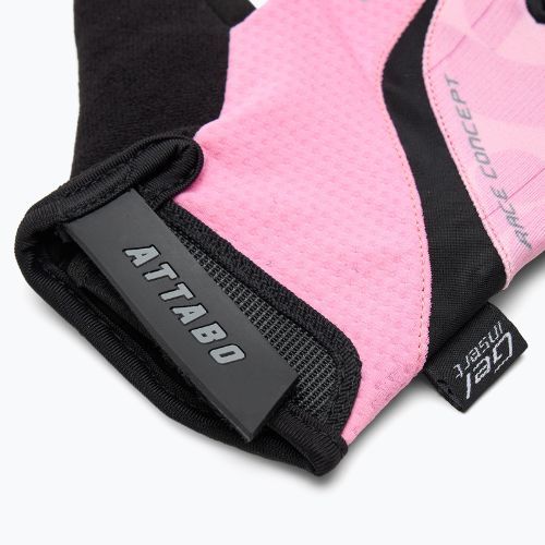 Dámské cyklistické rukavice ATTABO Kinu Pro WMNS shock absorbing system pink/black