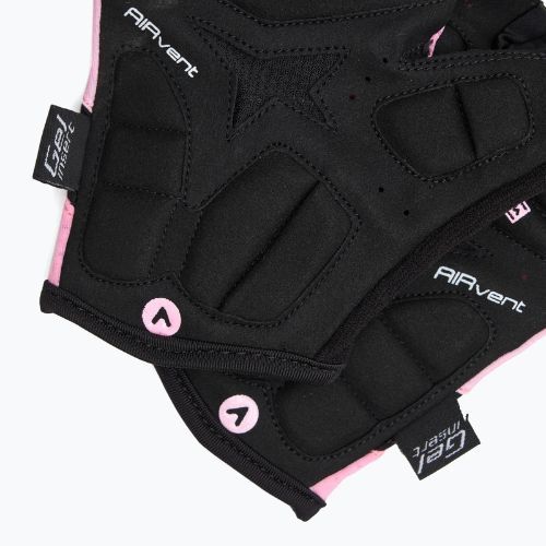 Dámské cyklistické rukavice ATTABO Kinu Pro WMNS shock absorbing system pink/black