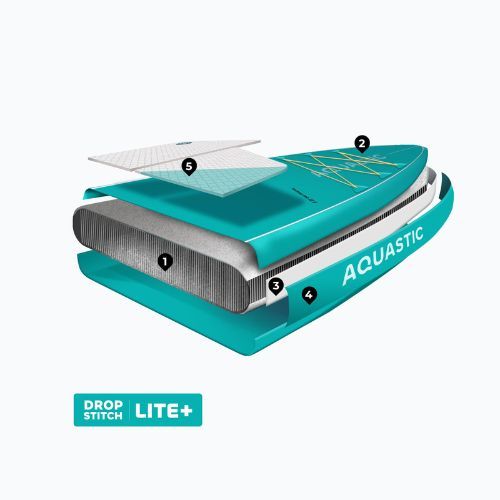 Deska SUP AQUASTIC Touring 12'6" zelená