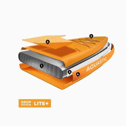 Deska SUP AQUASTIC Touring 12'6" oranžová