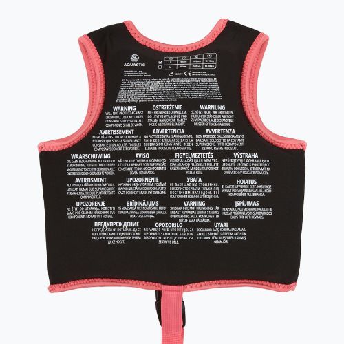 Dětská bezpečnostní vesta AQUASTIC Junior pink/yellow