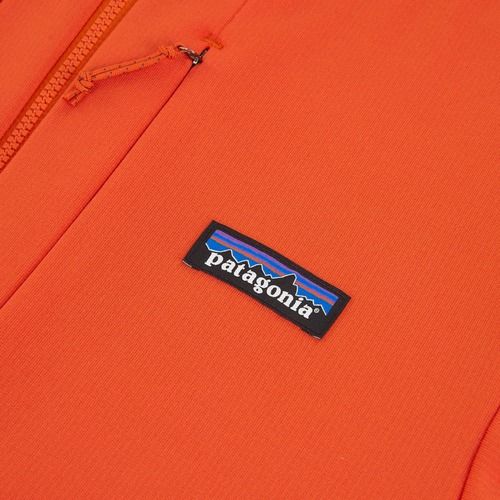 Pánská trekingová mikina Patagonia R1 Thermal Full Zip Hoody pollinator orange