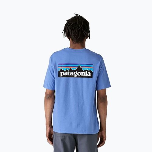 Pánské tričko Patagonia P-6 Logo Responsibili-Tee abundant blue