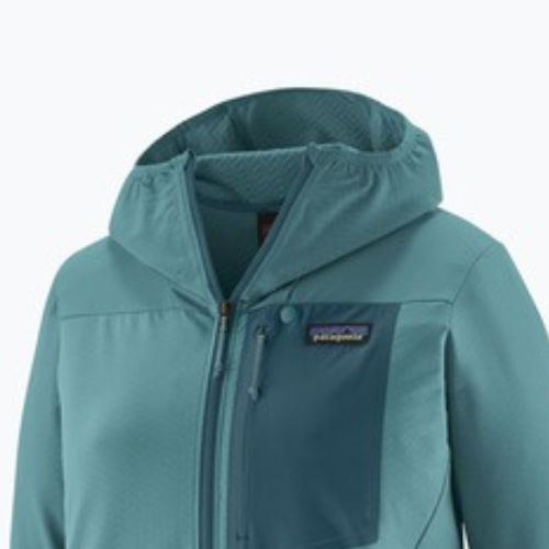 Dámská softshellová bunda Patagonia R1 CrossStrata Hoody wetland blue