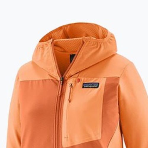 Dámská softshellová bunda Patagonia R1 CrossStrata Hoody rock meloun