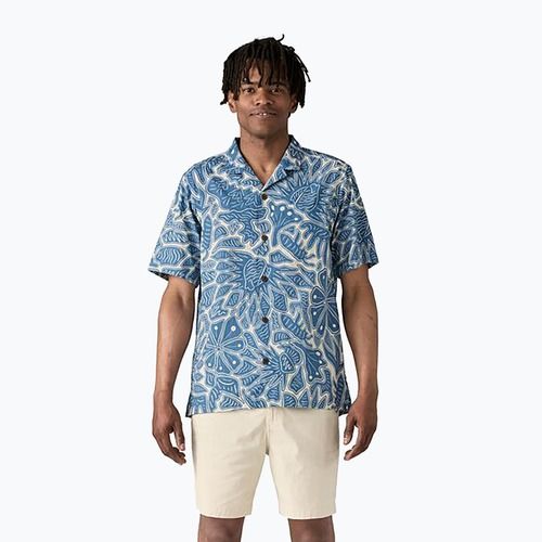Pánská košile Patagonia Tidal Threads Camp bees and lowers/still blue