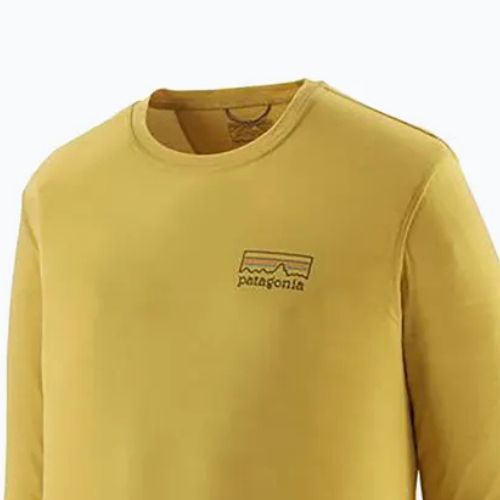 Pánské tričko longsleeve Patagonia Cap Cool Merino Blend Graphic fitz roy strata/bundle green