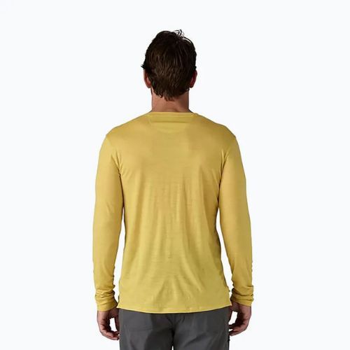 Pánské tričko longsleeve Patagonia Cap Cool Merino Blend Graphic fitz roy strata/bundle green