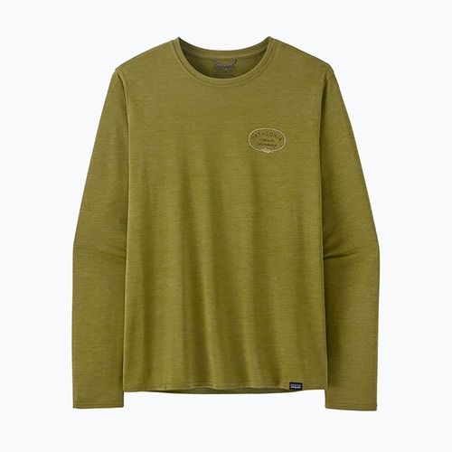Pánské tričko longsleeve Patagonia Cap Cool Daily Graphic Lands clean climb roots/graze green x-dye