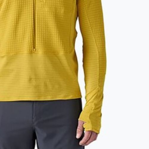 Pánská softshellová bunda Patagonia R1 Hybrid Pullover Hoody bundle green