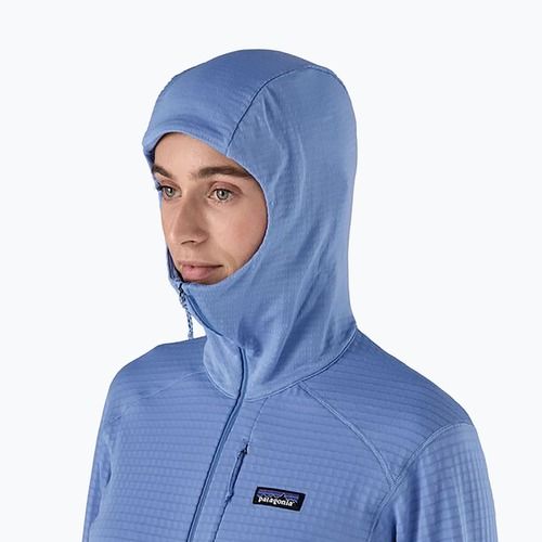 Dámská softshellová bunda Patagonia R1 Hybrid Pullover Hoody abundant blue