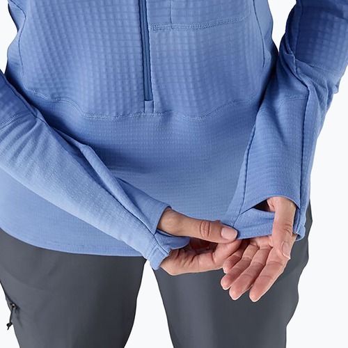 Dámská softshellová bunda Patagonia R1 Hybrid Pullover Hoody abundant blue