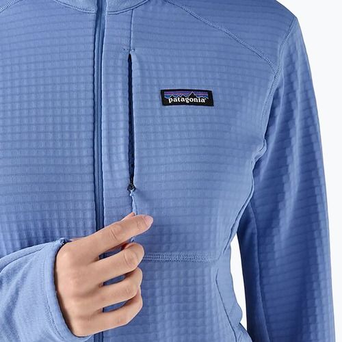Dámská softshellová bunda Patagonia R1 Hybrid Pullover Hoody abundant blue