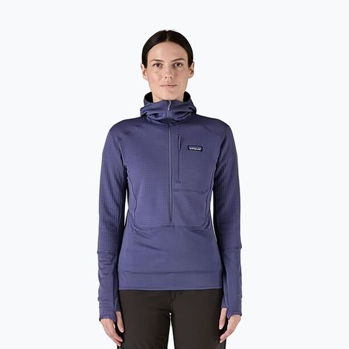 Dámská softshellová bunda Patagonia R1 Hybrid Pullover Hoody solstice purple