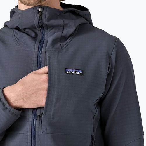 Pánská mikina Patagonia R1 TechFace Hoody smolder blue