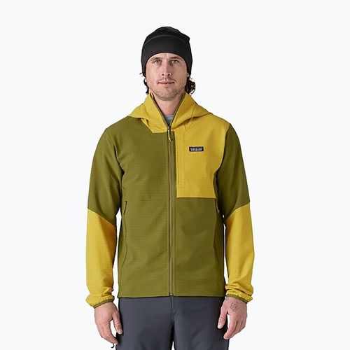 Pánská mikina Patagonia R1 TechFace Hoody graze green