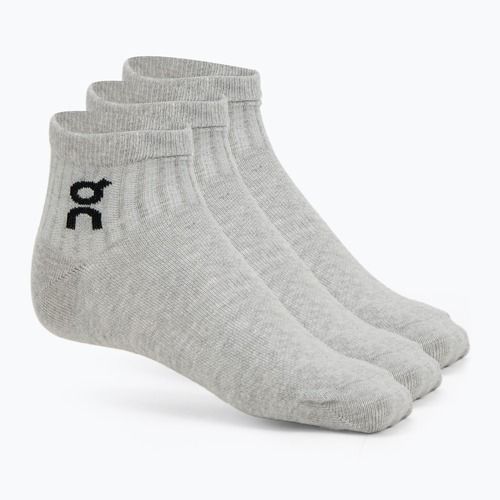 Ponožky On Logo Sock Mid 3 pary heather gray