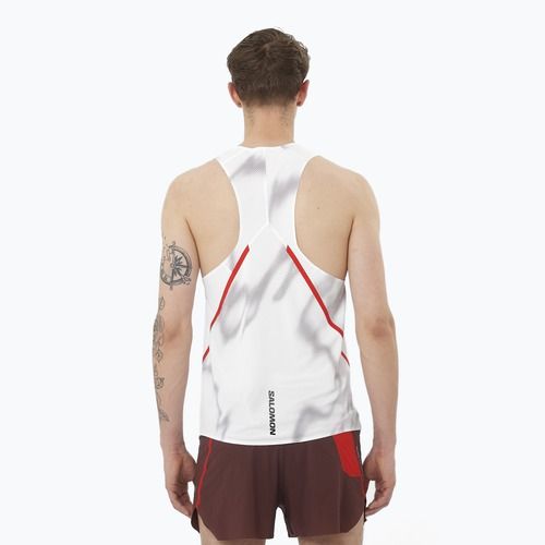 Pánské běžecké tílko Salomon S/Lab Speed Singlet white / andorra