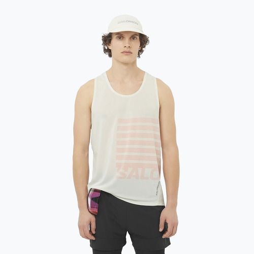 Pánské běžecké tílko Salomon Sense Aero Singlet GFX icicle