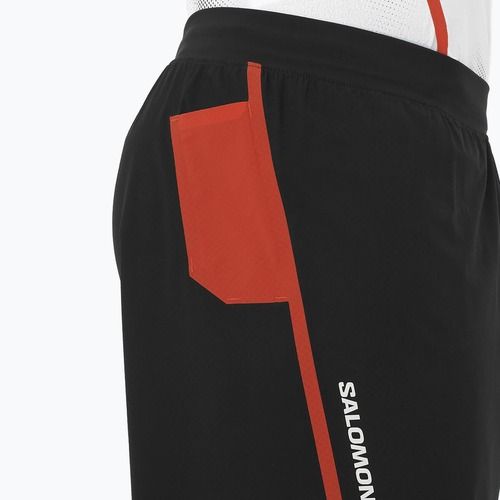 Pánské běžecké šortky Salomon S/Lab Speed Spl 7" deep black / fiery red