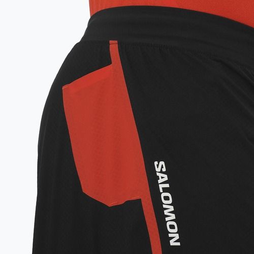 Pánské běžecké šortky Salomon S/Lab Speed Spl 3" deep black/fiery red