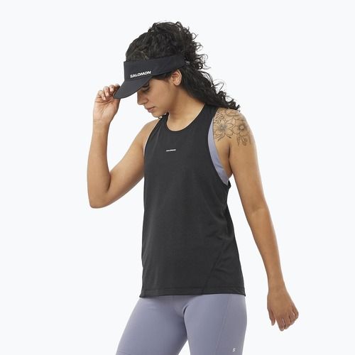 Dámské běžecké tílko Salomon SHAKEout Core Tank deep black