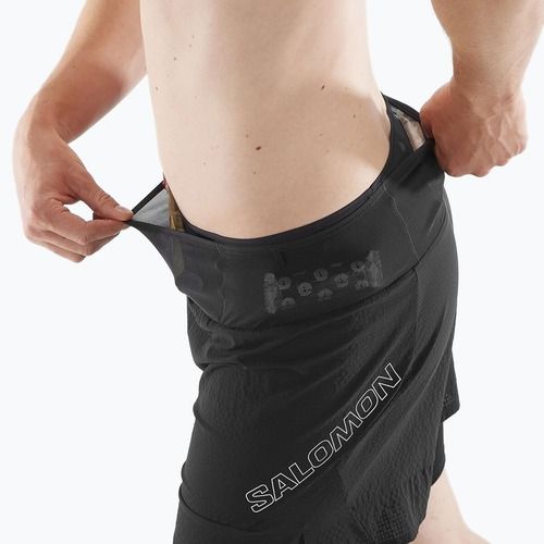 Pánské běžecké šortky Salomon Sense 2IN1 deep black