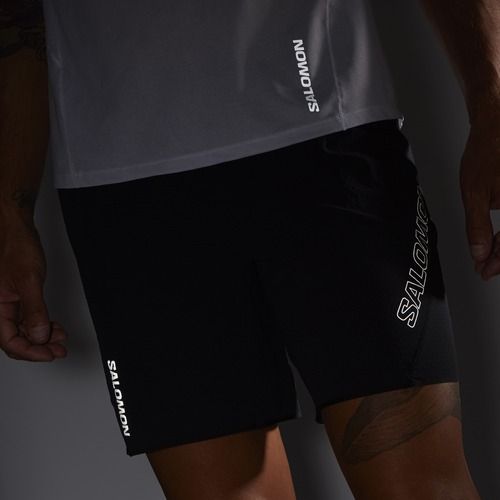 Pánské běžecké šortky Salomon Sense Aero 7'' tmavě černé