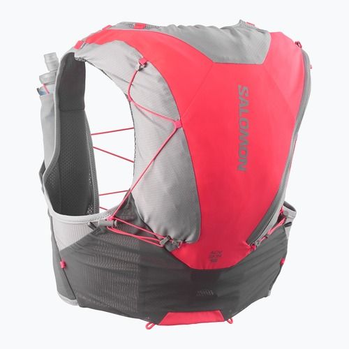 Běžecká vesta Salomon ADV SKIN 12 Set castelrock/alloy/neon flame