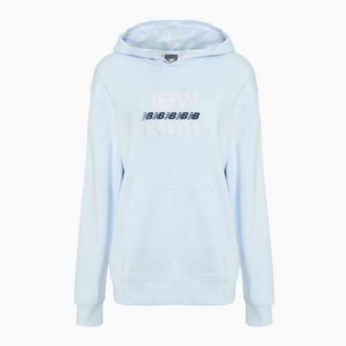 Dámská mikina New Balance Sport Graphic French Terry Hoodie ice blue
