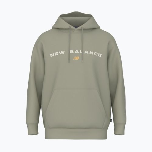 Pánská mikina New Balance Reimagine Fleece Hraphic Hoody olivine
