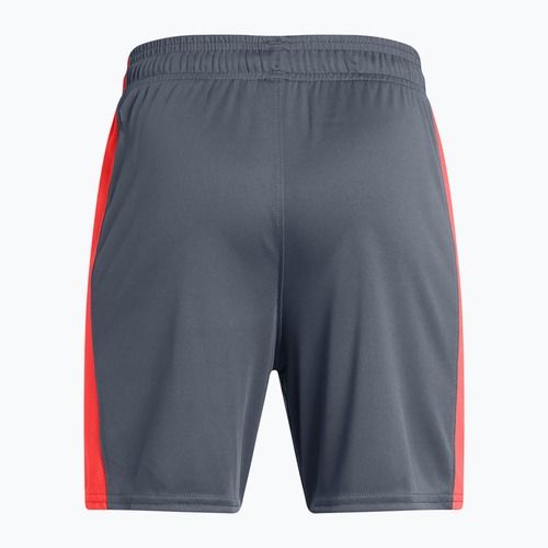 Dětské fotbalové šortky Under Armour Challenger Knit downpour gray / fire / white