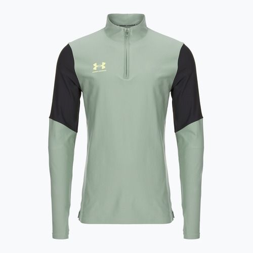 Pánská fotbalová mikina Under Armour Challenger Pro 1/4 Zip silica green / black / sonic yellow