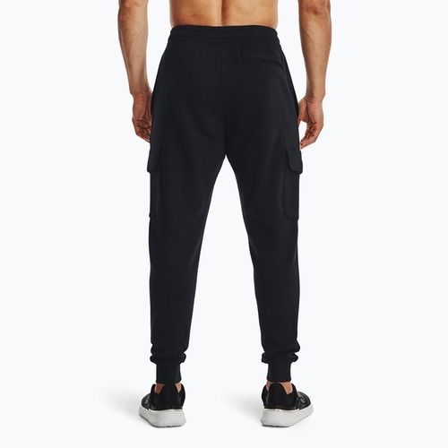 Pánské kalhoty Under Armour Rival Fleece Cargo Jogger black / white