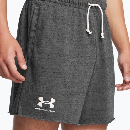 Pánské šortky Under Armour Rival Terry 6in castlerock/onyx white