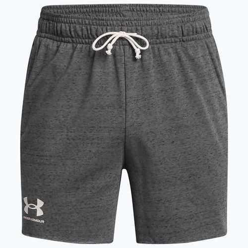 Pánské šortky Under Armour Rival Terry 6in castlerock/onyx white
