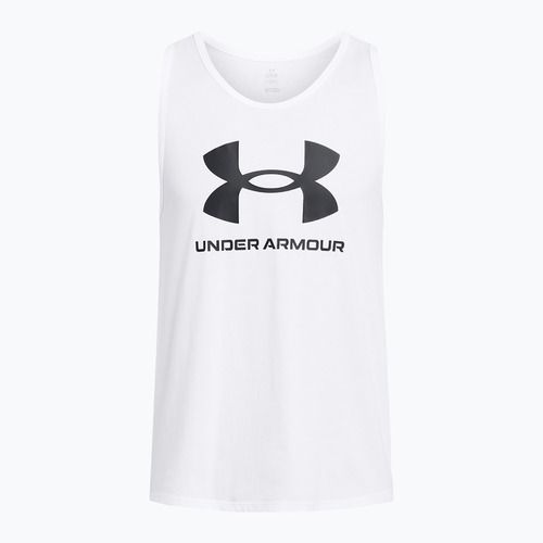 Pánské tílko Under Armour Sportstyle Logo white/black