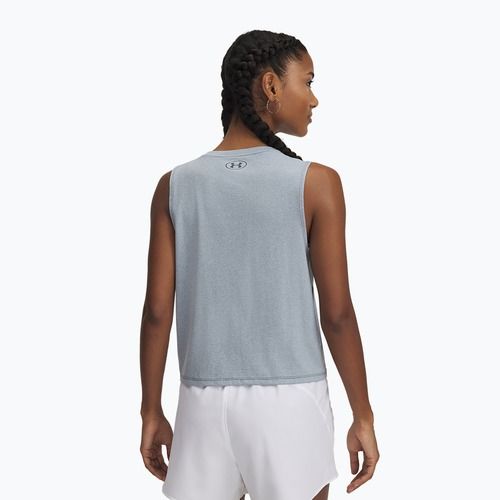 Dámský fitness  top Under Armour Rush Energy Crop Tank downpour gray/downpour gray